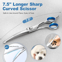 Gimars Titanium Coated Professional 6 in 1 4CR Stainless Steel Dog - Professional Blue 6 in 1 - image 3