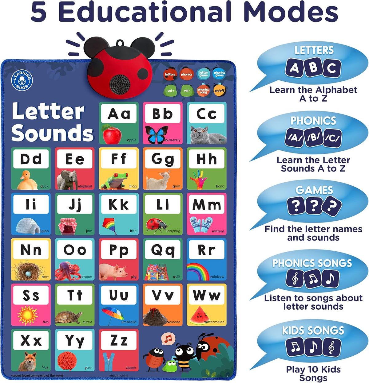 LEARNING BUGS Press to Learn Phonics - image 2