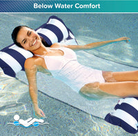 Aqua 4-in-1 Monterey Hammock Pool Float & Water Hammocks - Navy Blue / Monterey Hammock / 1 Pack - image 3