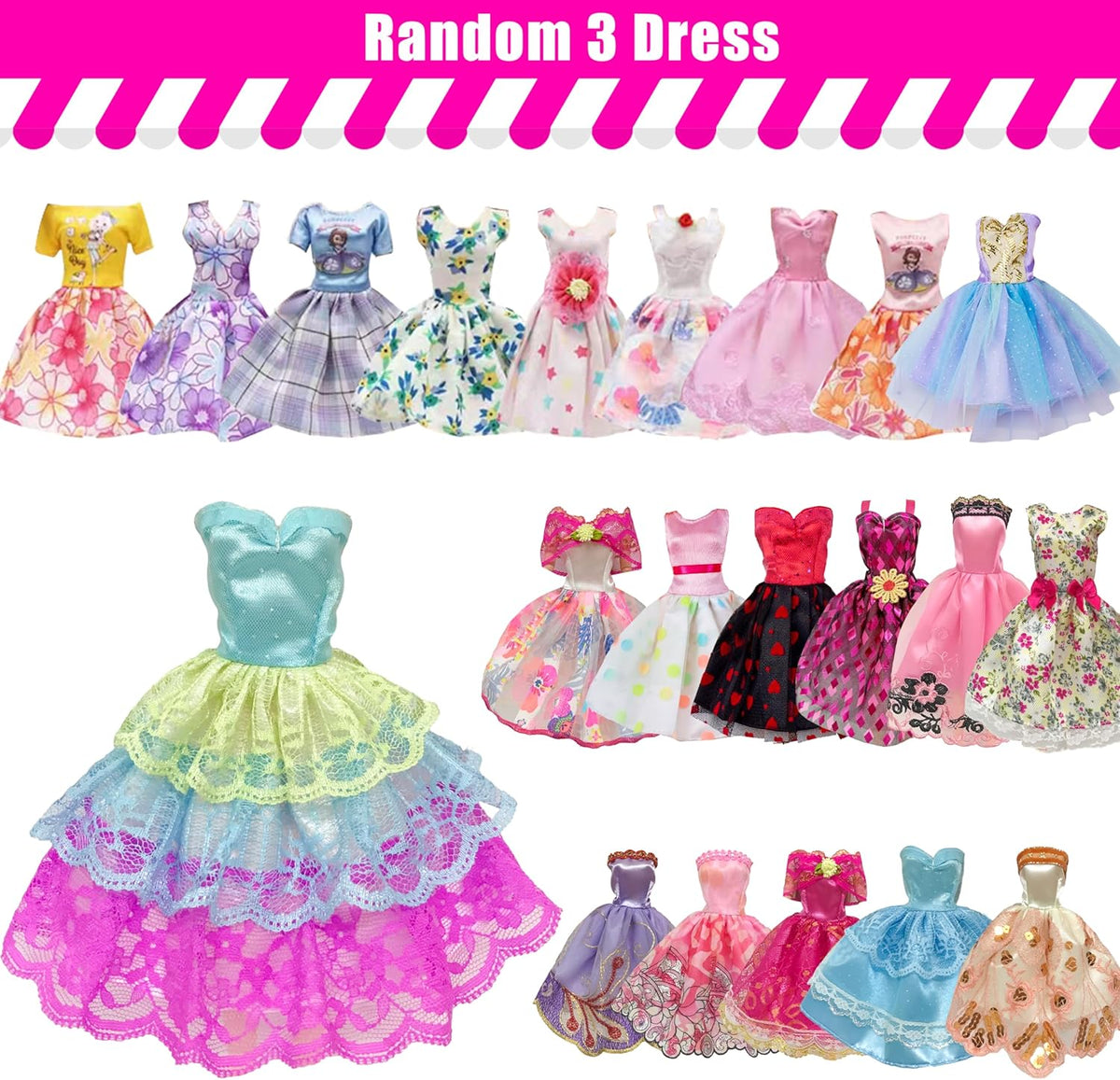 30 Pieces Doll Clothes and Accessories for 11.5 Inch Girl Dolls - image 3
