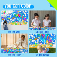SpriteGru jumbo Halloween coloring poster with ghosts, pumpkins and witches - view 34