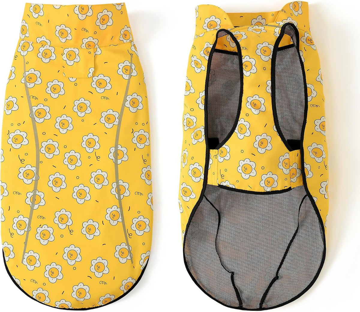 Mile High Life Dog Raincoat - S Chest 22"-25" / Yellow Sun - image 3
