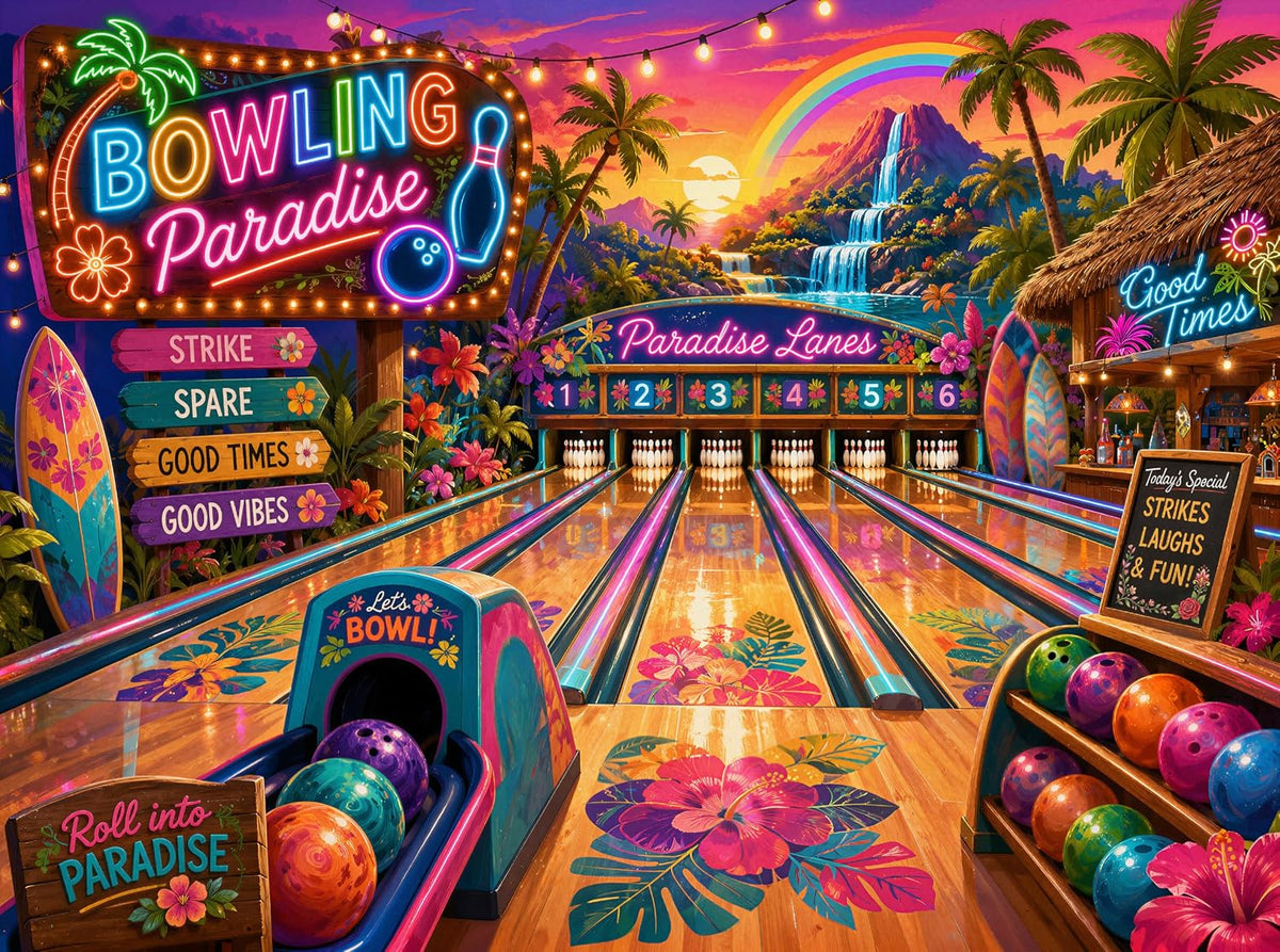 Christmas Advent Puzzle 1000 Piece Countdown 2026 – Fun for Kids & Family - Bowling Paradise