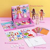Klever Kits JOVA foil magnet dress-up kit with model boards and magnetic outfits - view 3