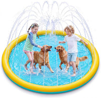 SLOOSH 60" Non-Slip Splash Pad Sprinkler - Orange&blue / 72in