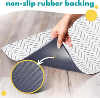 Dog Mat for Food and Water, Cat Feeding Mat - 12"L x 18"W / Mud Cloth - image 3