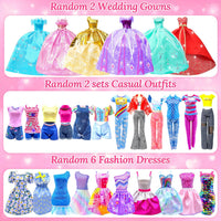 Style Shine 100 Pcs Doll Clothes & Accessories Toy for 11.5 Inch Doll – Fun for Kids & Family - M-Closet - image 2