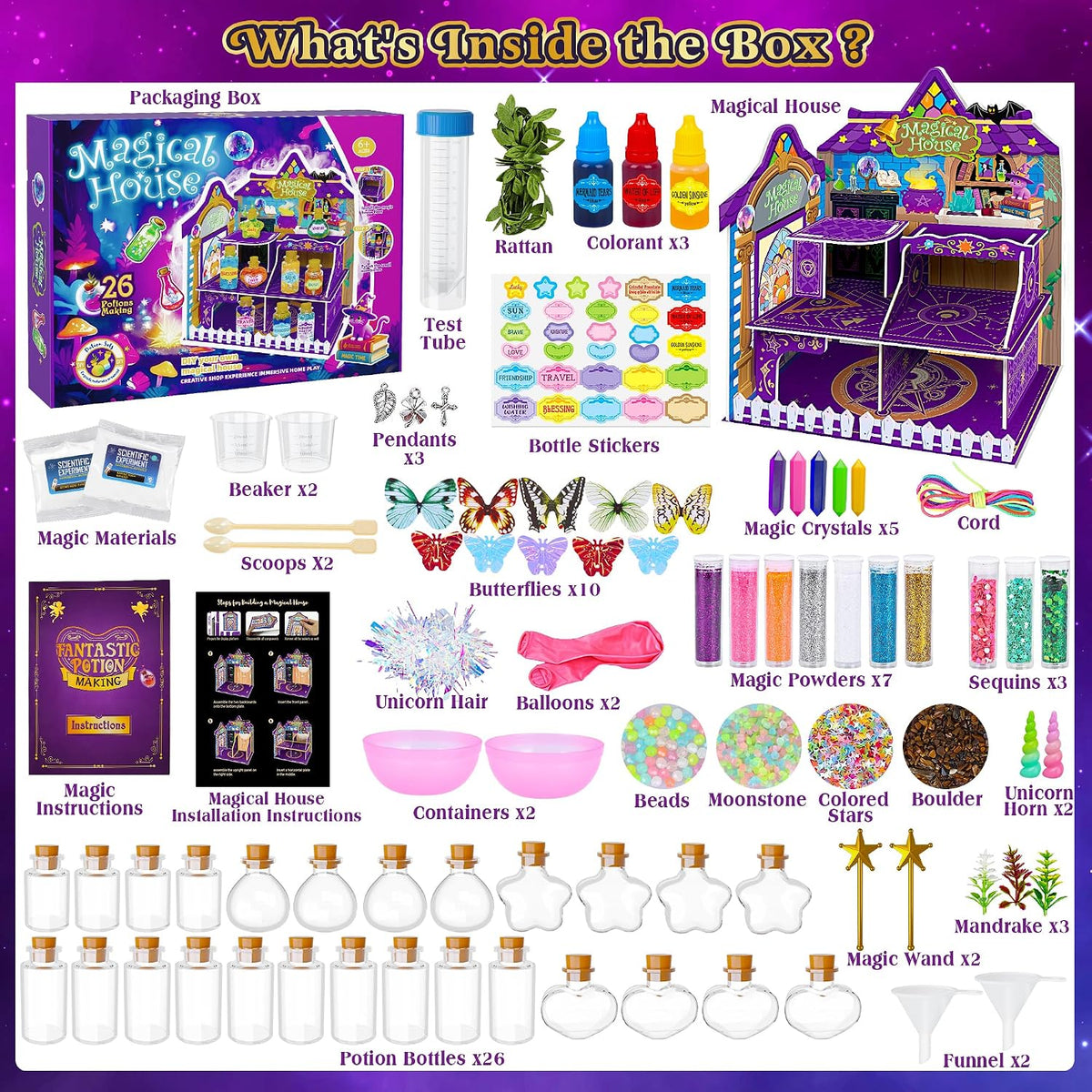 Fairy Magic Potions Kit for kids Magical House - image 2