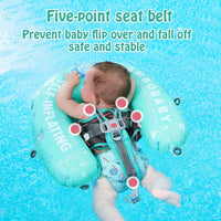Mambobaby Float with Canopy, UPF 50+ Baby Swim Float – Fun for Kids & Family - Limited Green - image 3