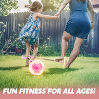 JOYIN Green Ankle Skip Ball with Flashing Lights - Pink - image 2