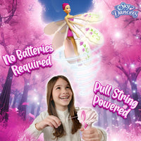 Sky Dancers Flying Doll, Pull-String Toy, No Batteries - Fuchsia - image 3