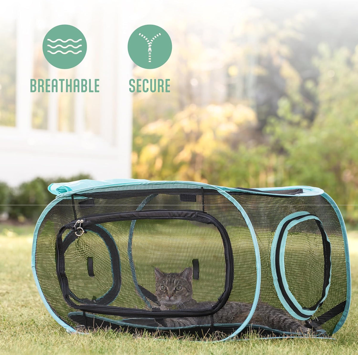 Kitty City Outdoor Catio Furniture & Play Kits for Cats - Rectangular Tent - image 2