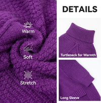 Dog Sweater Long Sleeve Warm Knit Sweaters for Small Dogs Cats Boy – Essentials for Dogs - Purple / XXX-Large - image 3