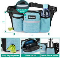 PetAmi Premium Hands Free Dog Leash for 2 Dogs - Turquoise Blue / 2 Leashes - image 3