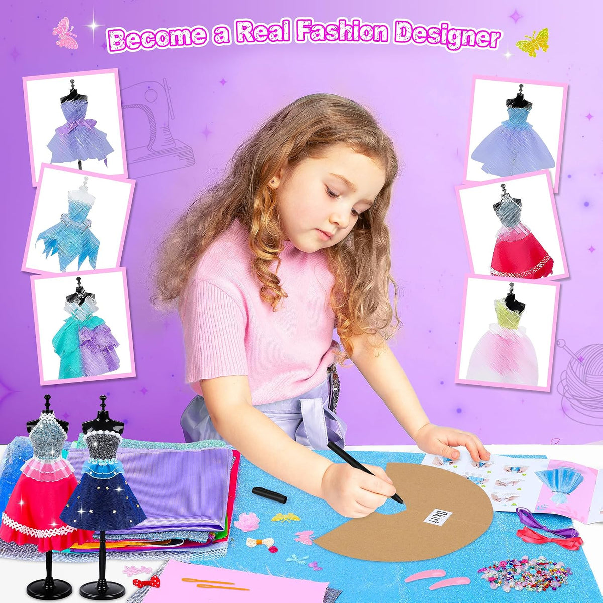 800+Pcs Fashion Designer Kit for Girls - D001 - image 2