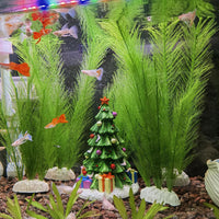 M2cbridge Plastic Fish Tank Plants Soft Silk Water Grass Reptile - 2pcs,12" - image 3