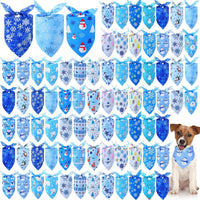 Abbylike 100 Pcs Fall Thanksgiving Dog Bandanas Bulk - Winter / 31.5 x 21.7 x 21.7 Inch
