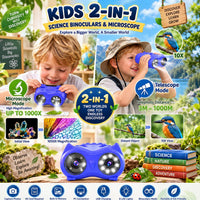 2-in-1 Kids Microscope and Telescope - Indigo - image 2