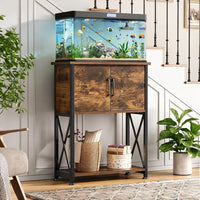 5-10 Gallon Fish Tank Stand - Rustic Brown / 5-10 Gallon - image 4