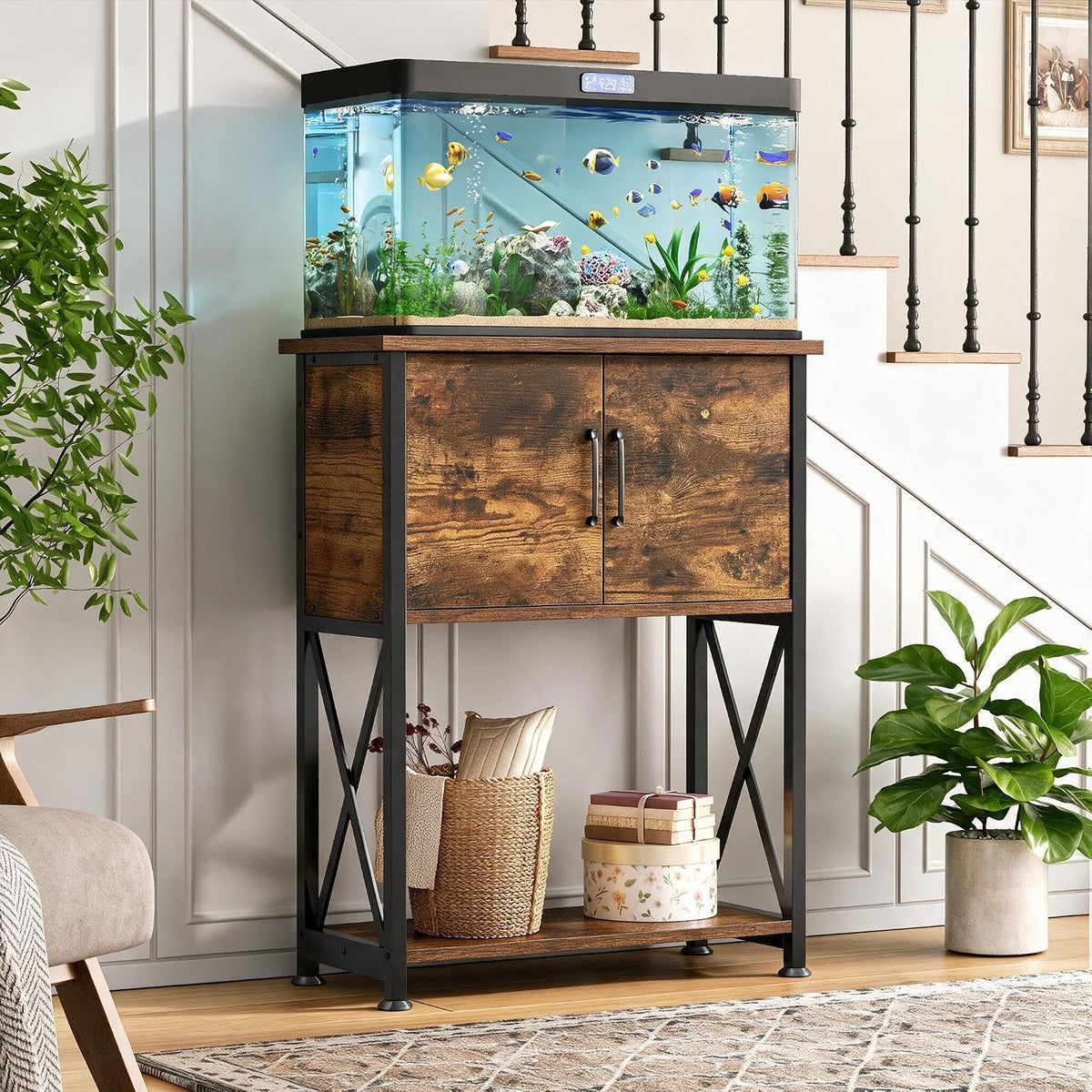 5-10 Gallon Fish Tank Stand - Rustic Brown / 5-10 Gallon - image 4