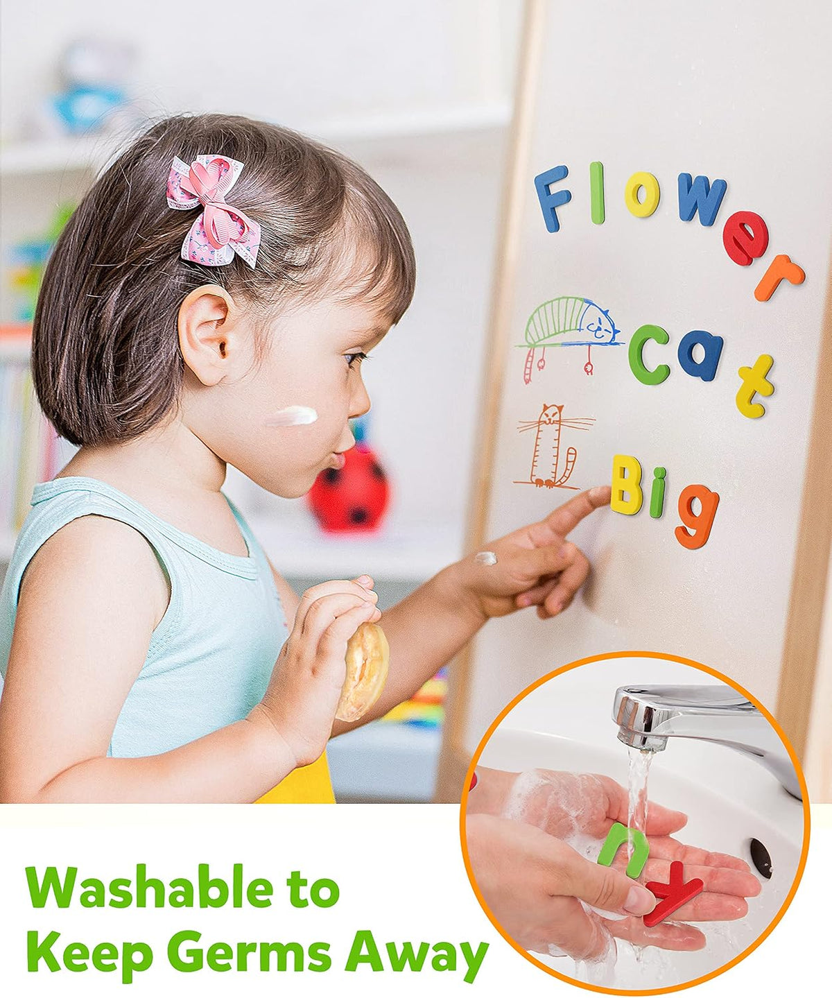 Coogam EVA Magnetic Letters Numbers 78 Pcs Alphabet ABC 123 Fridge - image 4