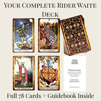 Witchy Cauldron large Rider Waite tarot cards deck with guidebook - view 5