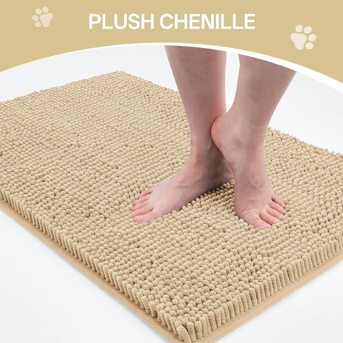 Dog Door Mat for Muddy Paws - 72"L x 36"W x 1.0"Th / Beige - image 3