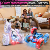 Hamdol Remote Control Car for Kids - Pink&purple / Pro (USB-C & Modular Battery) - image 2