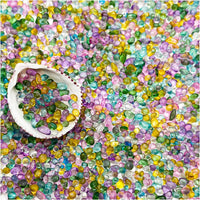BXI 2.2 Lbs Small Aquarium Substrate Gravel Sand - Multicolored Glass Sand / 2.2 lbs, 0.04''-0.12''(Mini)