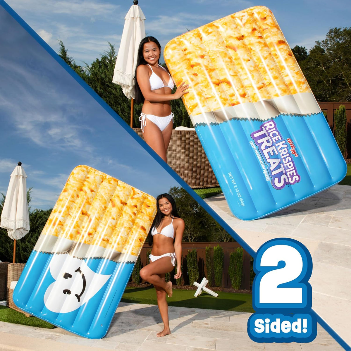 Pop-Tarts Pool Float, Extra Large Inflatable Snack Shaped Floatie, 5.5 Feet Tall – Fun for Kids & Family - image 4