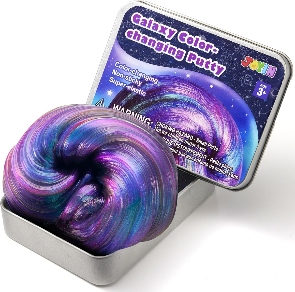 JOYIN Galaxy Color-Changing Putty, Slime for Kids 4.2oz - Nebula Twilight