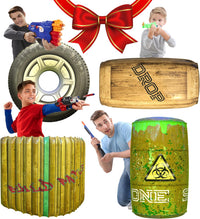 Skywin Inflatable Obstacles, Inflatable Battle Bunkers - 1 Pack / Green