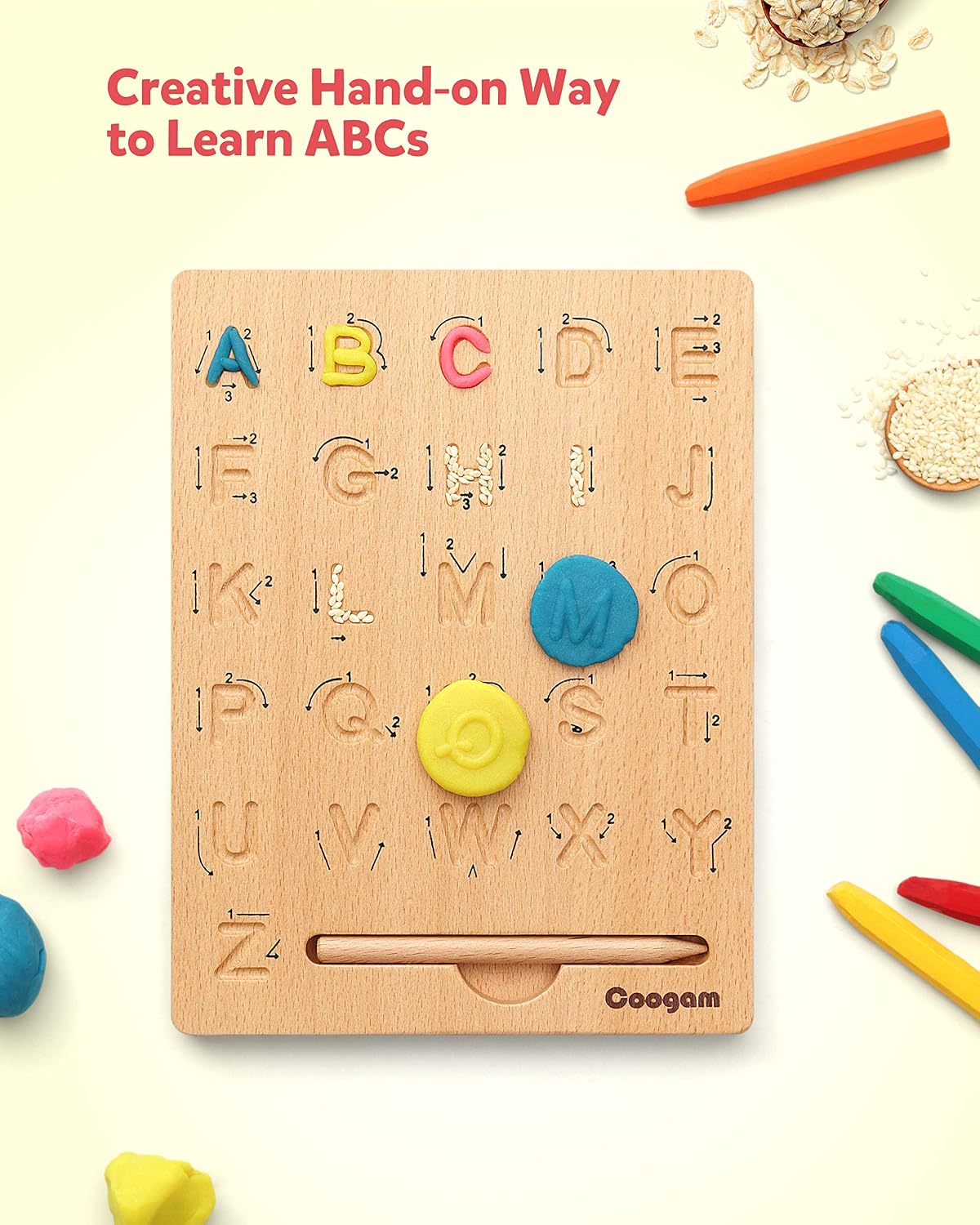 Coogam Wooden Letters Practicing Board - image 4