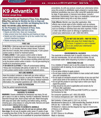 K9 Advantix II XL Dog Vet-Recommended Flea, Tick & Mosquito Treatment & Prevention | Dogs Over 55 lbs. | 4-Mo Supply (Pack of 2)