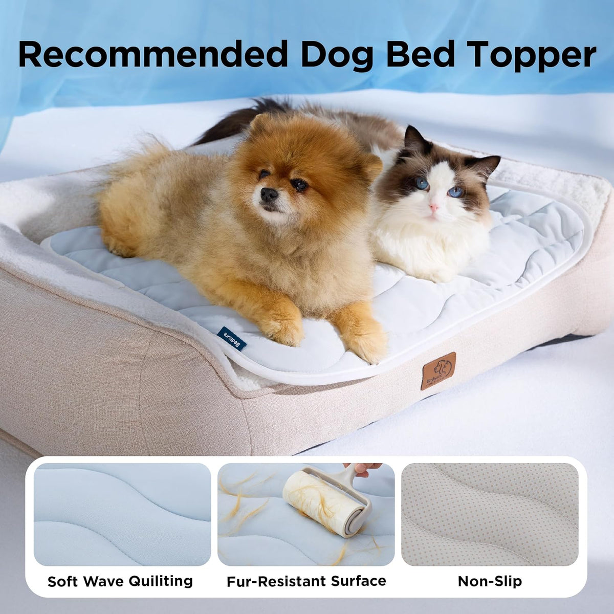 Bedsure Cooling Mat for Large Dogs - 41" x 28" (XL-Crate) / Blue - image 3