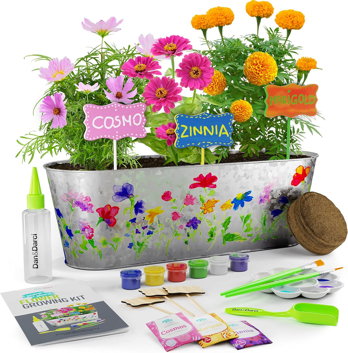 Paint & Plant Flower Growing Kit for Kids, Fun Gardening Kits