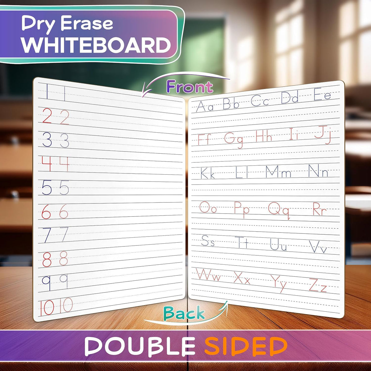 Scribbledo Alphabet Tracing Whiteboard, Dry Erase Lapboard 9x12 – Fun for Kids & Family - 1 Board - image 3