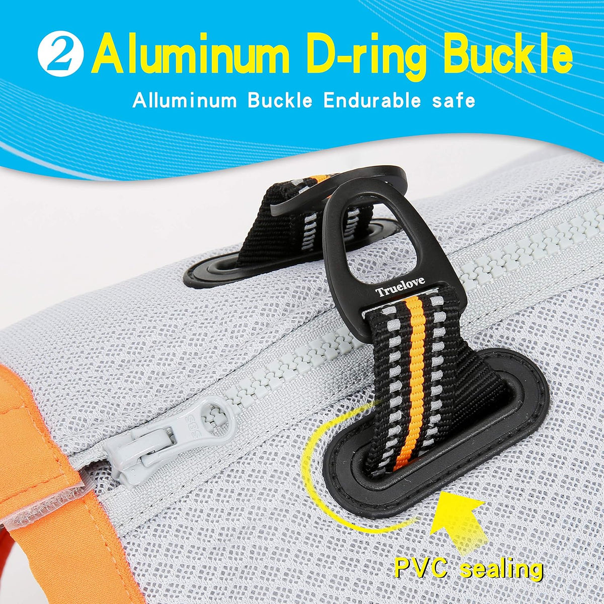 JUXZH Dog Cooling Vest, Evaporative Cooling Jacket Orange - Orange / Medium (Chest 20.5-24") - image 2