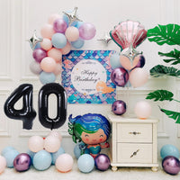 40 Inch Gold Number 1 Balloon - Black Balloon / 40 Inch Number 40 - image 2