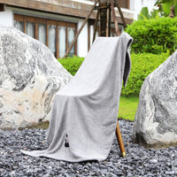 Dogvingpk Dog Towels for Drying Dogs 2 Pack - Green and Brown and Grey / XL-55" * 36" - image 3