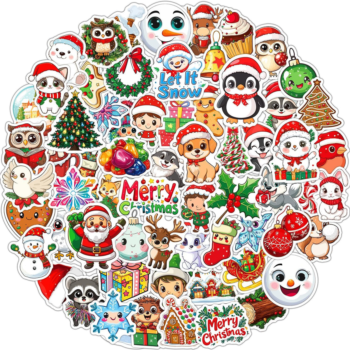 JCFIRE Halloween Stickers for Kids - Christmas 100 Pcs