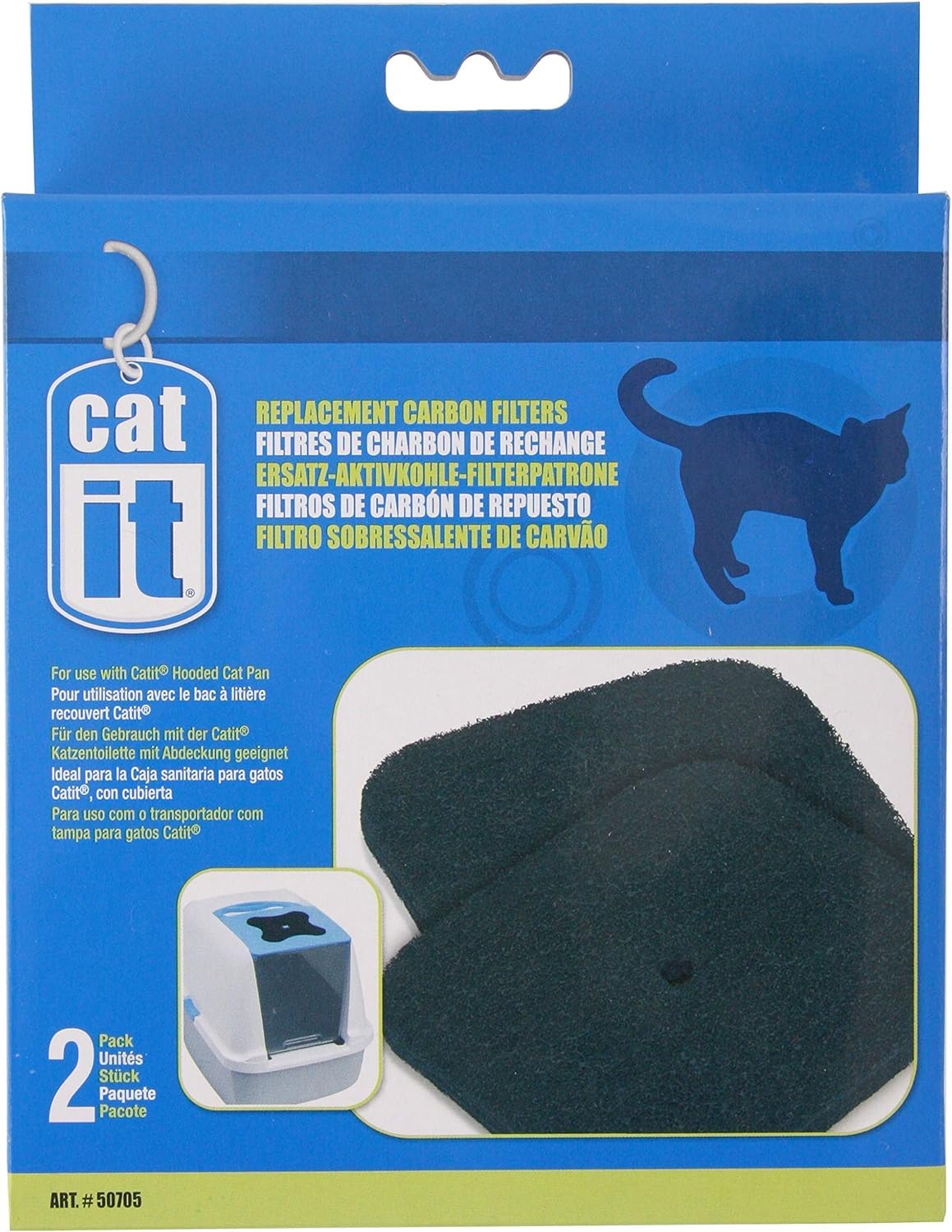 Catit Carbon Replacement Filter for Large Breeds Pack of 2 – Essentials for Cats
