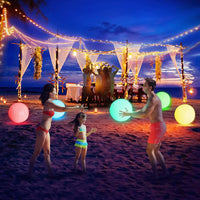 FLAMDYNO 12-Inch Light Up Pool Toys, LED Beach Balls for Kids 3+ – Fun for Kids & Family - 4-balls set - image 3