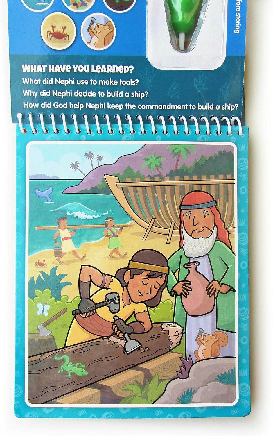 Water Reveal Coloring Scripture Book for Kids. – Fun for Kids & Family - Book of Mormon Stories - image 3