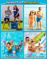 Tlitlimom 16Pcs Reusable Water Bomb Balloons - 12Pack - image 3