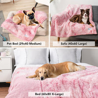PetAmi Waterproof Dog Blanket for Couch Protector Pet Throw - Tie-dye Pink / X-large (60x80) - image 3