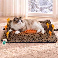 Self Warming Cat Pad for Cats and Dogs - 22 x 18 inch / Brown/Black - image 2