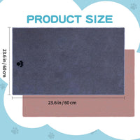 2 Pack Microfiber Dog Towels for Drying Dogs - Grey + Brown / 6-Pack - image 2