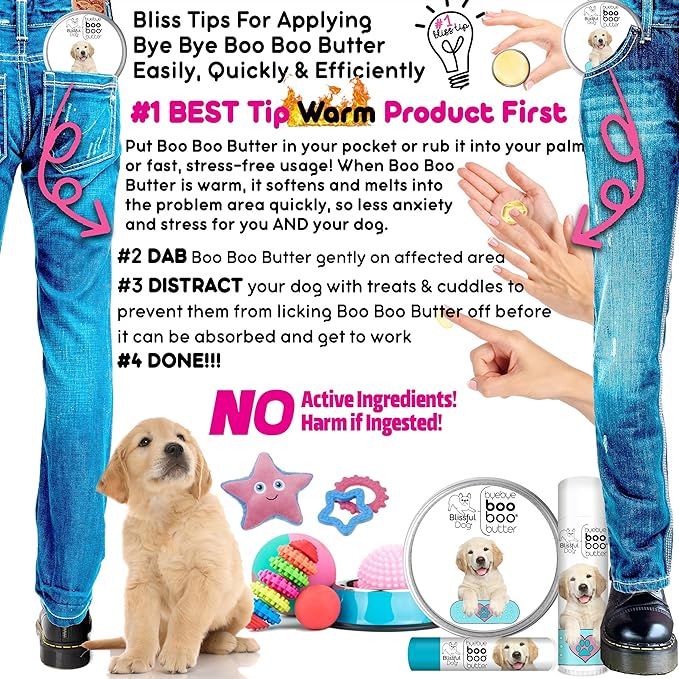 The Blissful Dog Golden Retriever Boo Boo Butter, 16 oz.