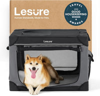 Lesure Shown on Today Show Soft Collapsible XL Dog Crate - Black / 30.0"L x 21.0"W x 21.0"H
